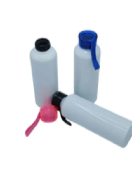 Pack 12 Botellas Sport Para Sublimación 750ml Tapa Color Negro