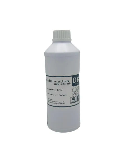Tinta De Sublimación Inkjet Ink 1 Litro Premium BK