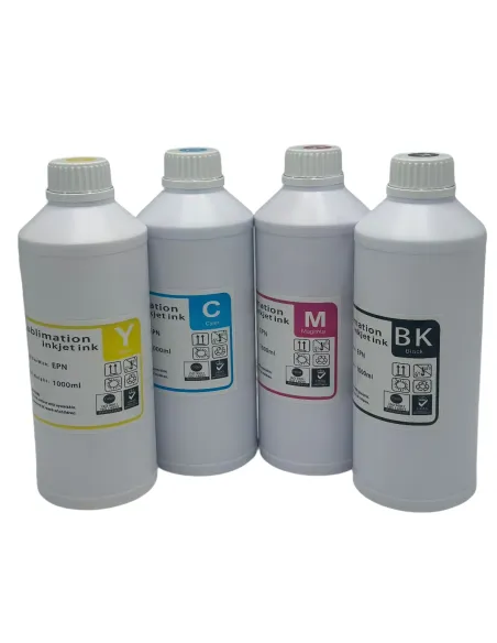Tinta De Sublimación Inkjet Ink 1 Litro Premium BK