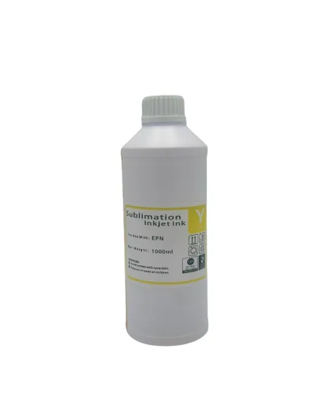 Tinta De Sublimación Inkjet Ink 1 Litro Premium Yellow