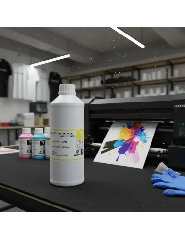 Tinta De Sublimación Inkjet Ink 1 Litro Premium Yellow