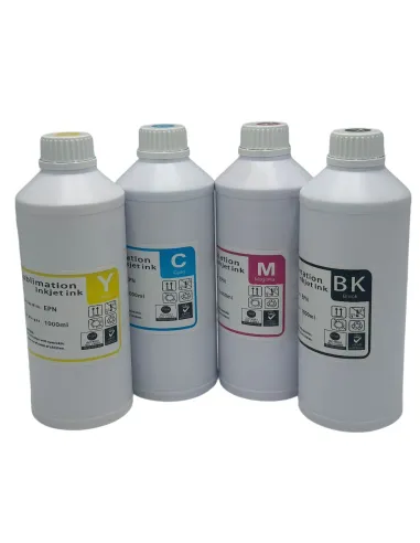 Tinta De Sublimación Inkjet Ink 1 Litro Premium Cian