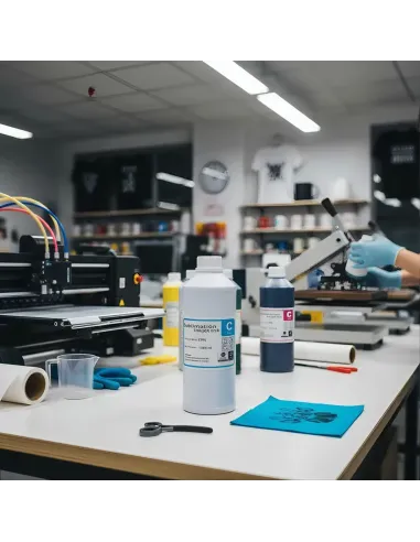 Tinta De Sublimación Inkjet Ink 1 Litro Premium Cian