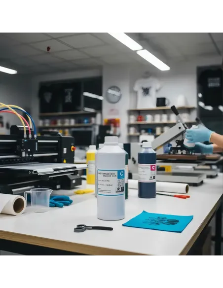 Tinta De Sublimación Inkjet Ink 1 Litro Premium Cian