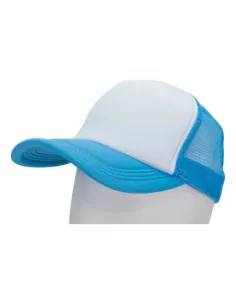 Pack de 10 Gorros Jokey para Sublimación Celeste/Blanco