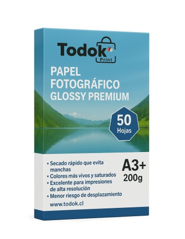 Papel Fotográfico Premiun Glossy A3+50 Hojas 300g