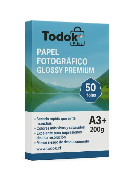 Papel Fotográfico Premiun Glossy A3+50 Hojas 300g