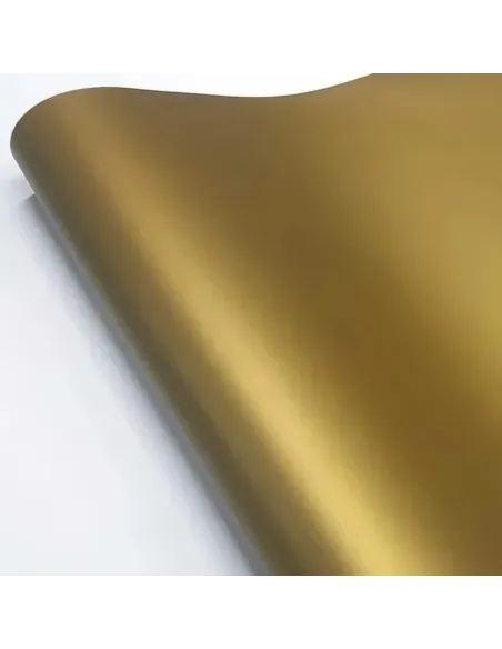 Vinilo Adhesivo Imprimible Dorado Metálico A4 20 Hojas