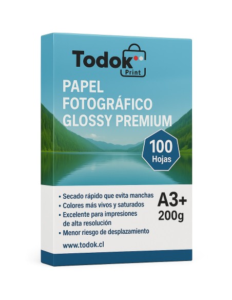 Papel Fotográfico Premium Glossy A3+ 100 Hojas 200g
