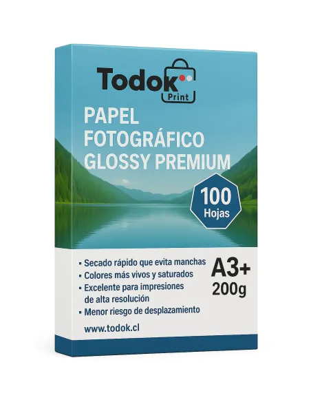 Papel Fotográfico Premium Glossy A3+ 100 Hojas 200g