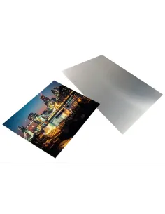 Pack de 25 Placas Aluminio Texturado Plateada Sublimables 60x30 Cm 2
