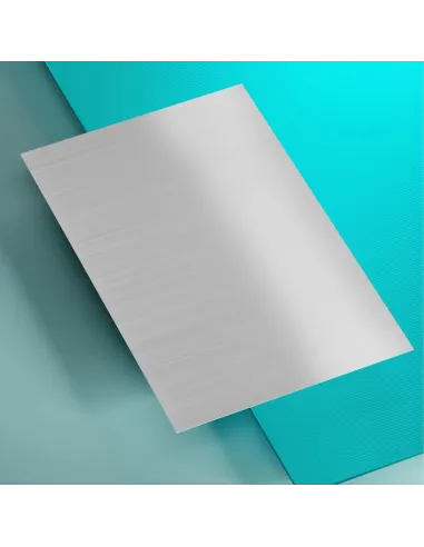 Pack de 25 Placas Aluminio Texturado Plateada Sublimables 60x40 Cm
