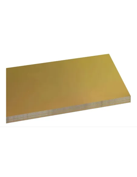 Pack de 25 Placas Aluminio Texturado Dorada Sublimables 60x40 Cm
