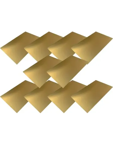 Pack de 25 Placas Aluminio Texturado Dorada Sublimables 60x40 Cm