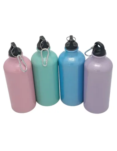Pack de 10 Botellas Perladas Tapa Mosqueton de 600Ml Morado