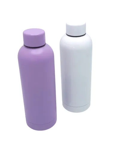 Pack de 10 Botellas Térmica Candy Glossy Blanco 700Ml