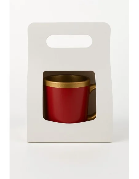 Pack de 36 Cajas Porta Tazones Blancos Sublimables 20x8 cm