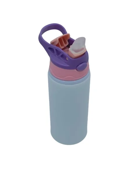 Botella Deportiva de 600ml Sublimación Tapa con Colores Combinados MR