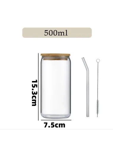 Vasos Empavonados Sublimación 16oz 500ml Tapa Bambú Y Caja