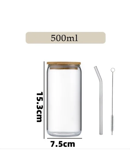 Vasos Empavonados Sublimación 16oz 500ml Tapa Bambú Y Caja