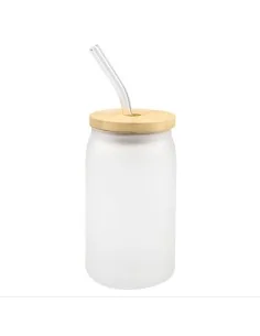 Vasos Empavonados Sublimación 16oz 500ml Tapa Bambú Y Caja