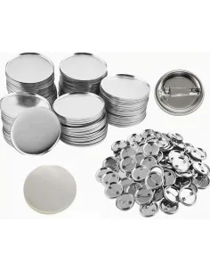 Pack de 100 Chapitas Metálicas de 58mm