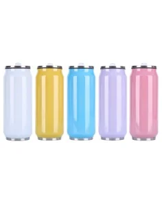 Botella Lata Térmica Acero Inox500ml Sublimación Rosada 2