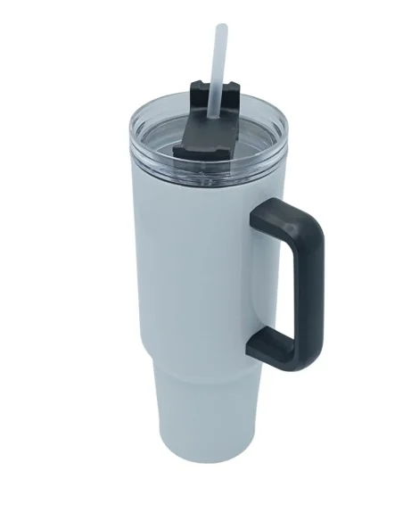 Tazón Térmico Tumbler 40oz Inoxidable Frio Y Calor Asa Negra