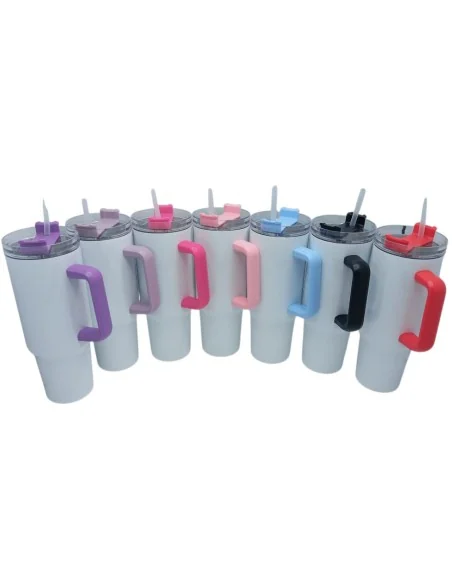 Tazón Térmico Tumbler 40oz Inoxidable Frio Y Calor Asa Negra