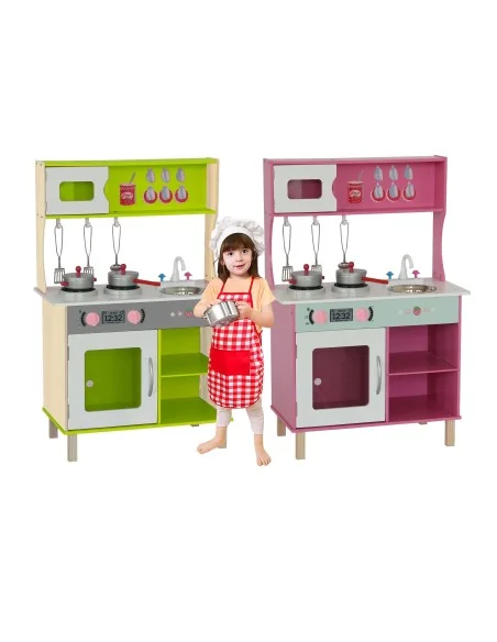 Cocina De Juguete Multifunción + Accesorios 90x60x30Cm TopBright