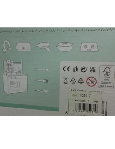 Cocina De Juguete Multifunción + Accesorios 90x60x30Cm TopBright