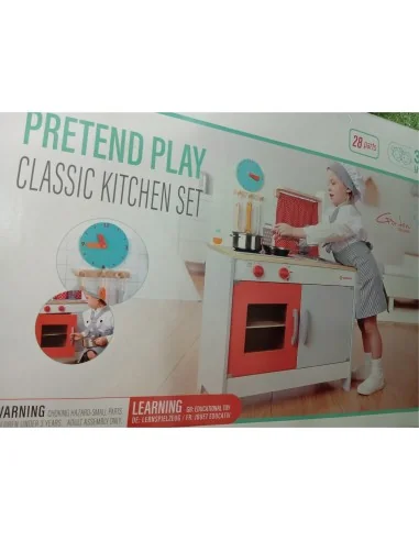 Cocina De Juguete Multifunción + Accesorios 90x60x30Cm TopBright