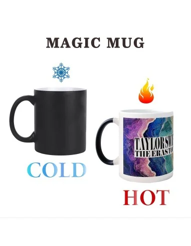 Taza Mágica 11oz Negra Para Sublimacion Caja 36U