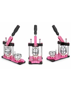 Maquina de Chapitas + Matriz de 58 mm Rosada 2