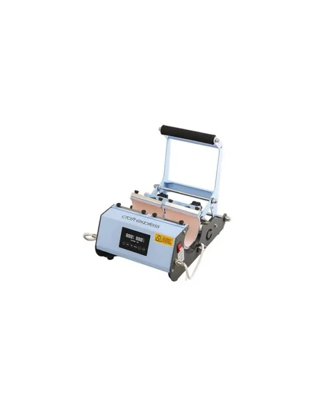 Maquina Estampadora De Tazones Dos Estaciones Express 2 en 1 11oz Azul