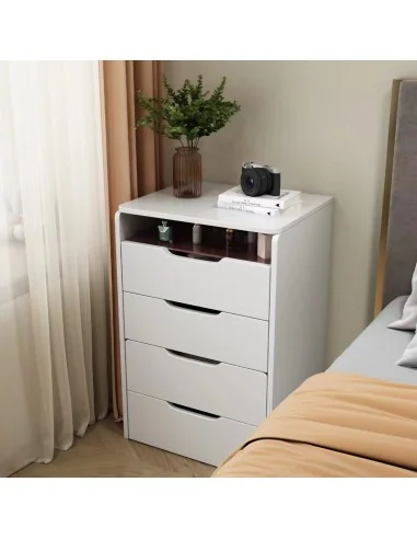 Mesa de Maquillaje con Espejo y Lampara / Blanca