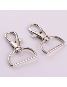 Mosquetón Llaveros Ganchos Giratorios Para Lanyard 100 Unidades