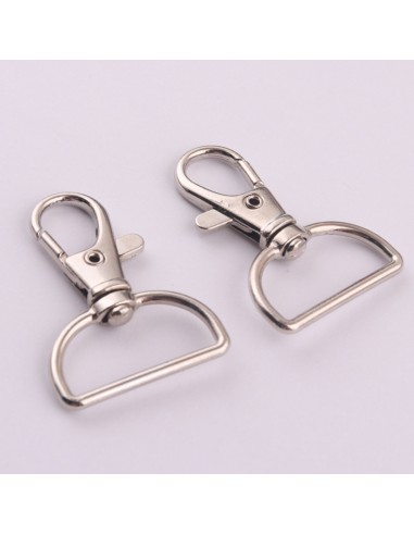 Mosquetón Llaveros Ganchos Giratorios Para Lanyard 100 Unidades