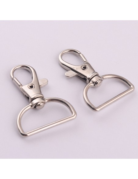 Mosquetón Llaveros Ganchos Giratorios Para Lanyard 100 Unidades