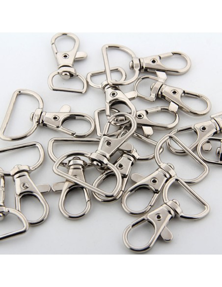 Mosquetón Llaveros Ganchos Giratorios Para Lanyard 100 Unidades