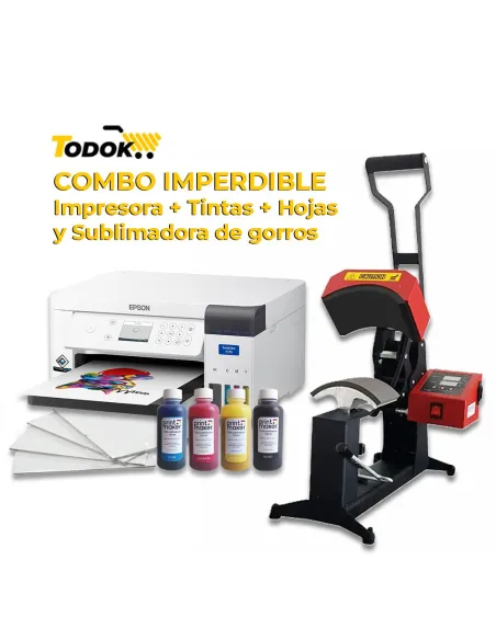 Kit Estampadora De Gorros + Impresora Epson F170 / Todokcl