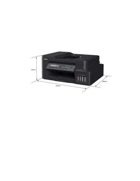 Impresora A Color Multifunción Brother Inkbenefit Tank Dcp-t720dw Con Wifi Negra 220v - 240v