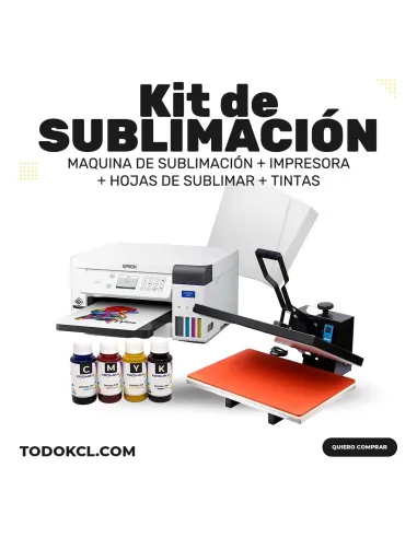 Kit de Sublimacion 40x60 + Impresora + 100 Hojas + Tintas