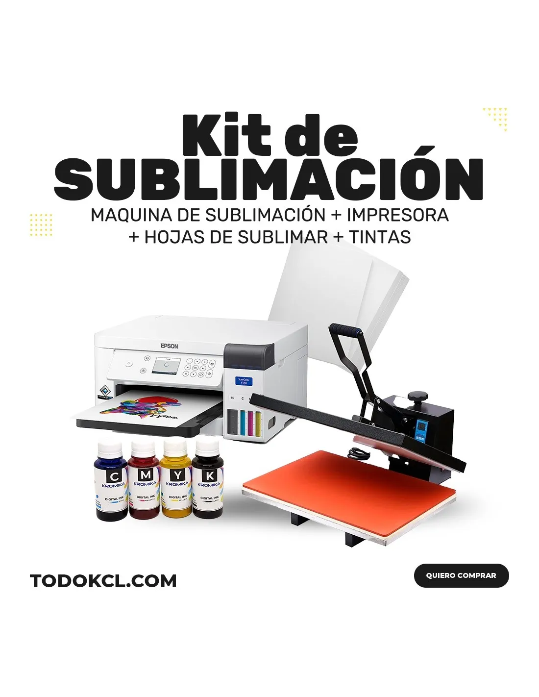 Cómo se configura una impresora con tinta de sublimación?