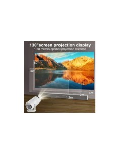 Proyector Portatil HY300 HomeCinema 200lm blanco 110V220V 2