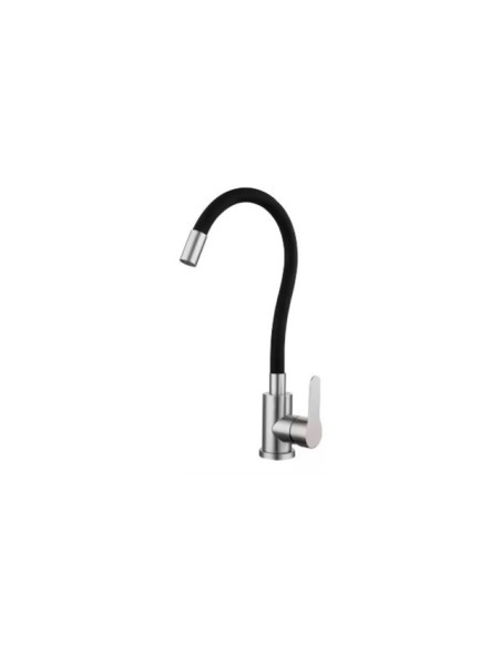 Llave Grifería Monomando Lavaplatos Flexible Cuello Cisne A10984