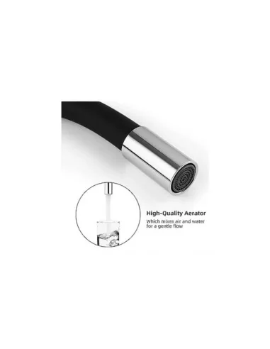 Llave Grifería Monomando Lavaplatos Flexible Cuello Cisne A10984