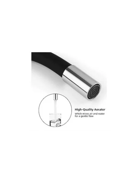 Llave Grifería Monomando Lavaplatos Flexible Cuello Cisne A10984