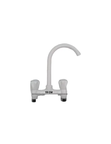 Llave Blanca Dos Manillas Cuello de Cisne A10994