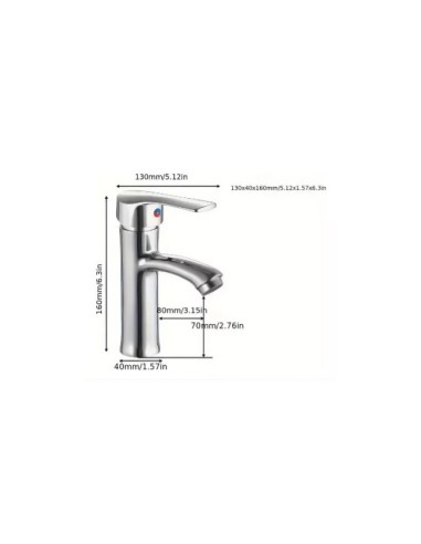 Llave Lavamanos Monomando Grifería Baño Con Flexibles Cromad A10989